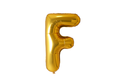 Mini Letter Balloons Gold