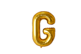 Mini Letter Balloons Gold