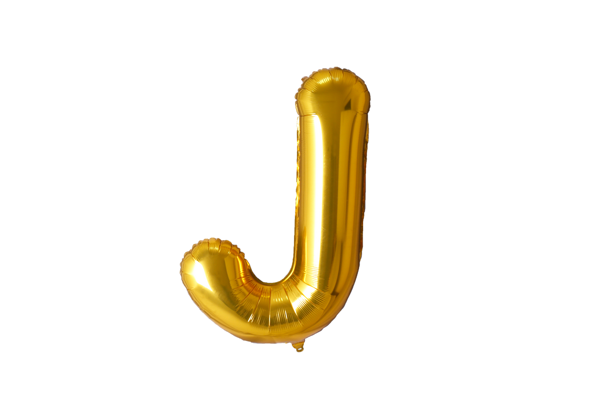 Mini Letter Balloons Gold