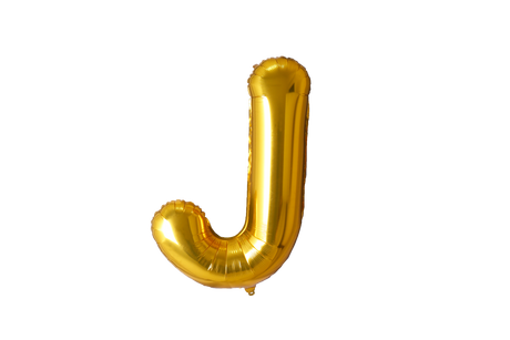 Mini Letter Balloons Gold