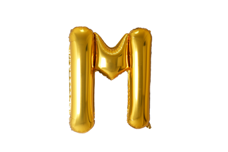 Mini Letter Balloons Gold