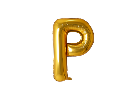 Mini Letter Balloons Gold