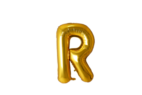 Mini Letter Balloons Gold