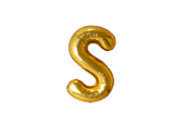 Mini Letter Balloons Gold