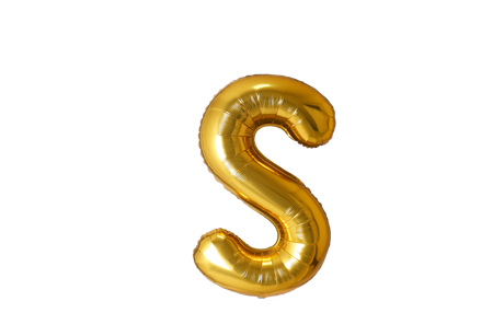 Mini Letter Balloons Gold