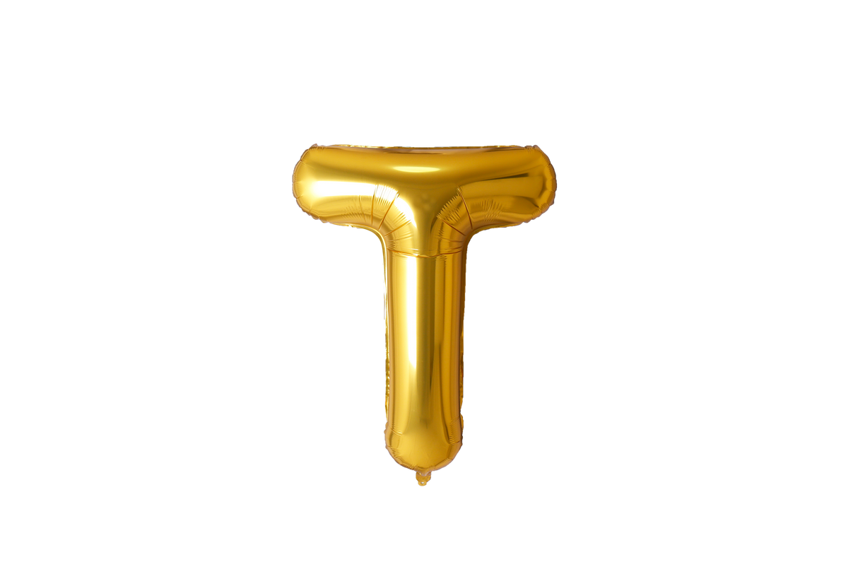 Letter Balloons Gold