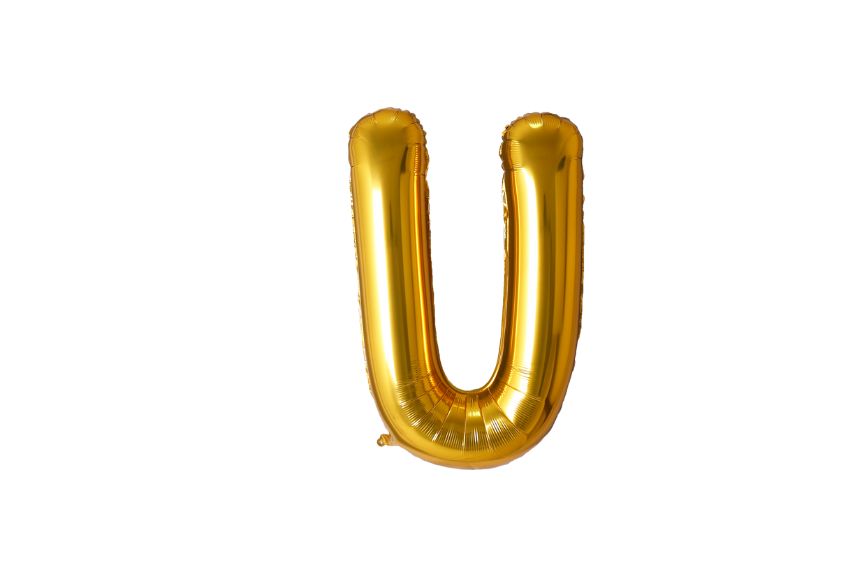 Letter Balloons Gold