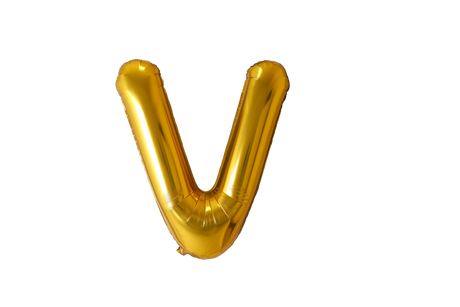 Mini Letter Balloons Gold