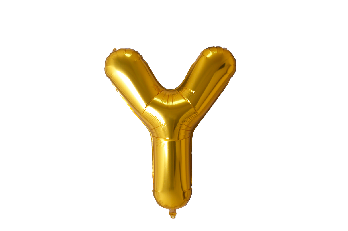 Mini Letter Balloons Gold