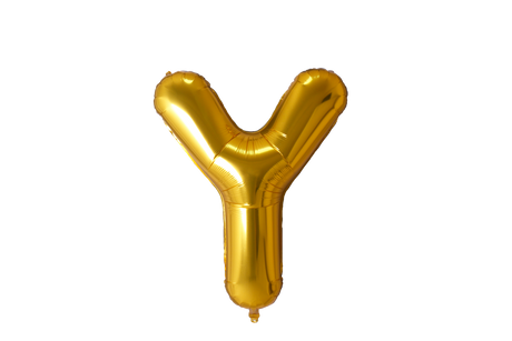 Letter Balloons Gold