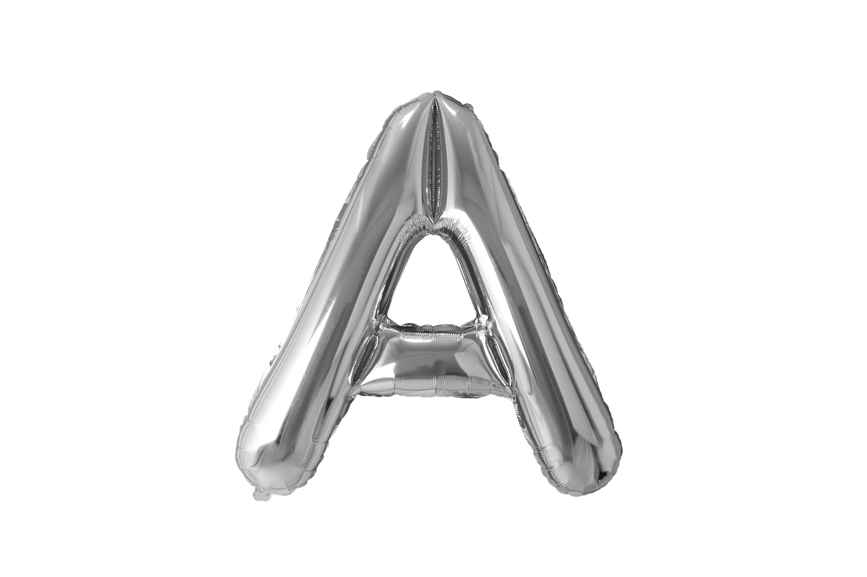 Letter Balloons Silver