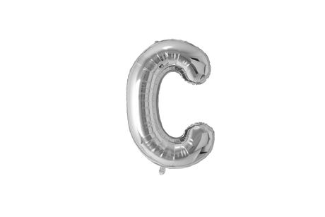 Mini Letter Balloons Silver