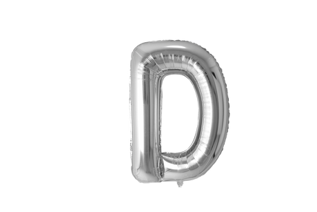 Mini Letter Balloons Silver