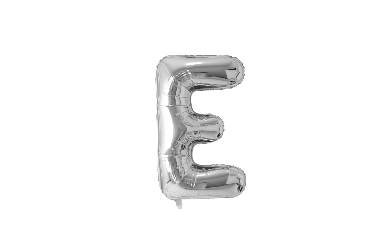 Mini Letter Balloons Silver