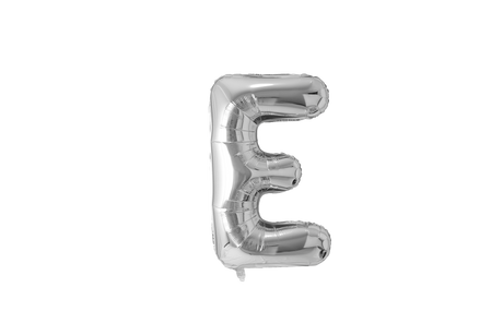 Mini Letter Balloons Silver