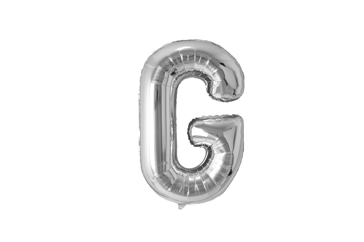 Mini Letter Balloons Silver