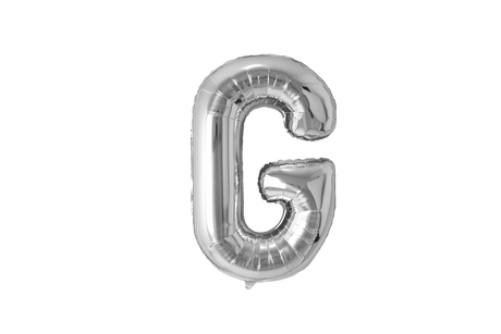 Mini Letter Balloons Silver