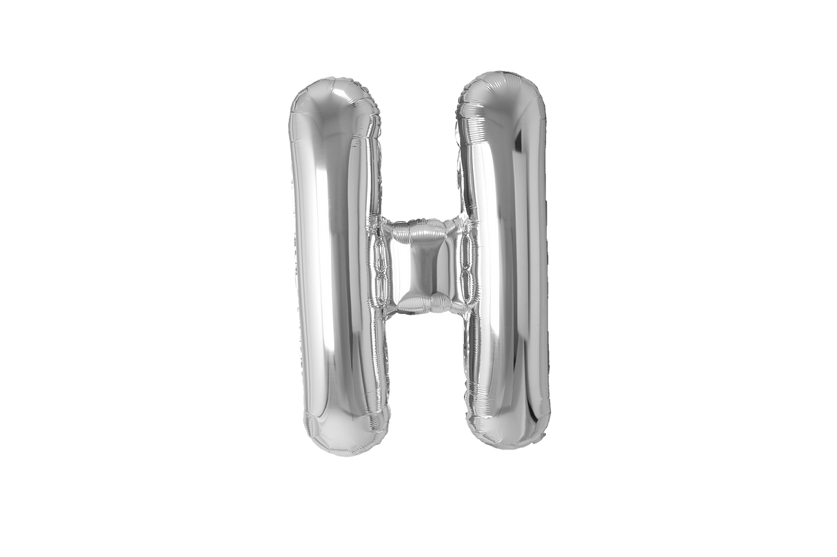 Mini Letter Balloons Silver