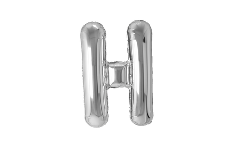 Mini Letter Balloons Silver