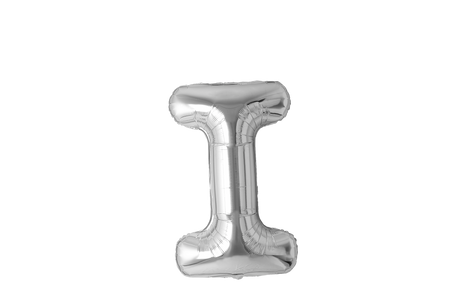 Mini Letter Balloons Silver