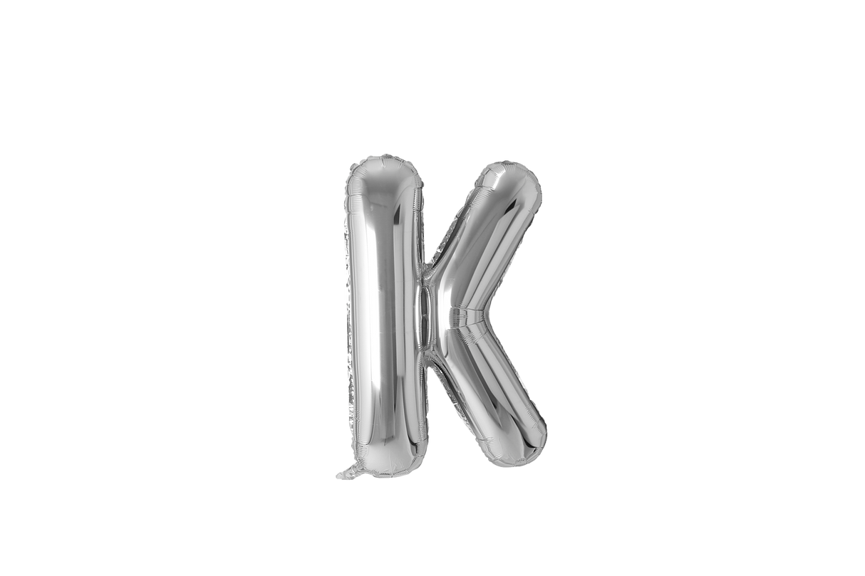 Letter Balloons Silver