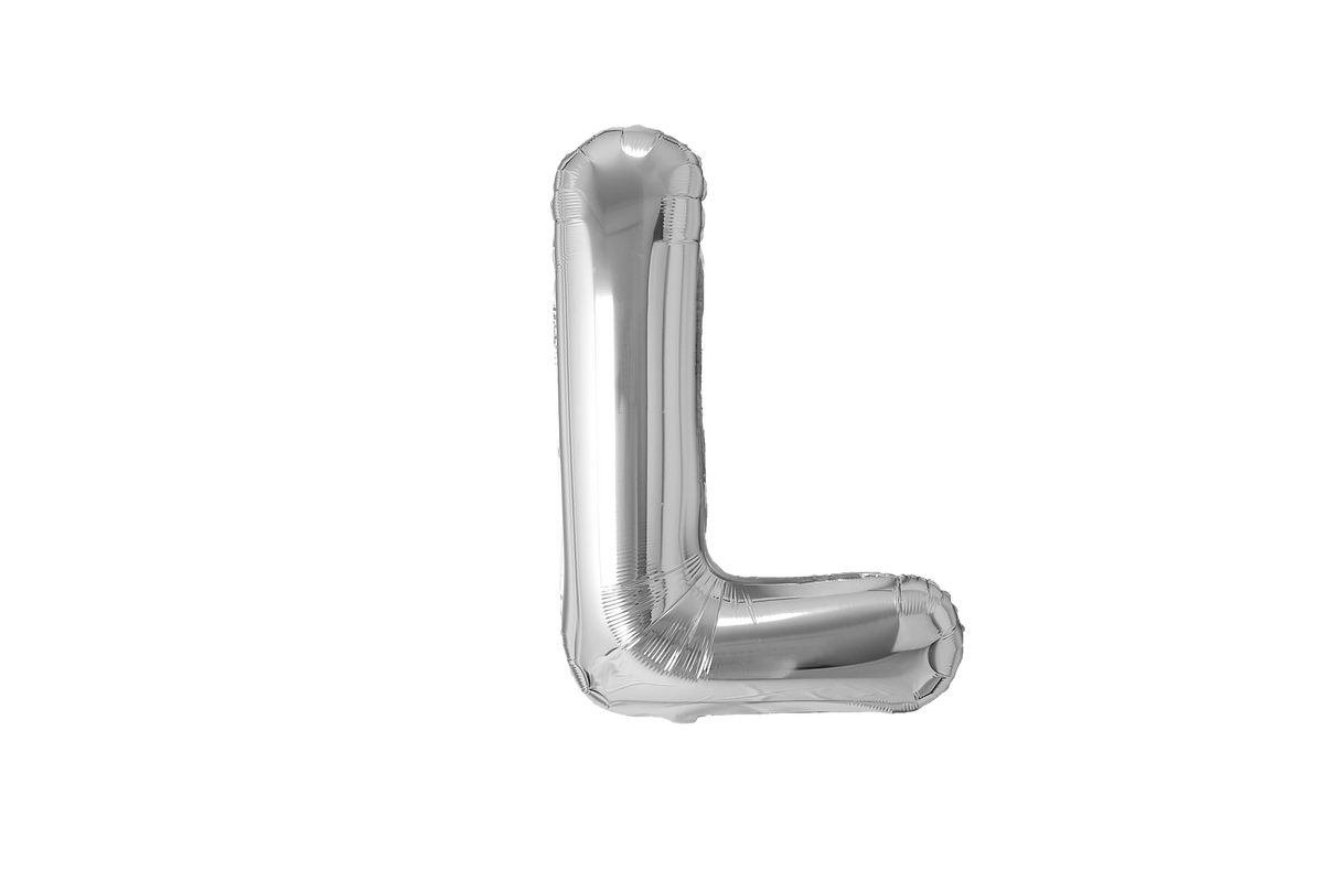 Mini Letter Balloons Silver