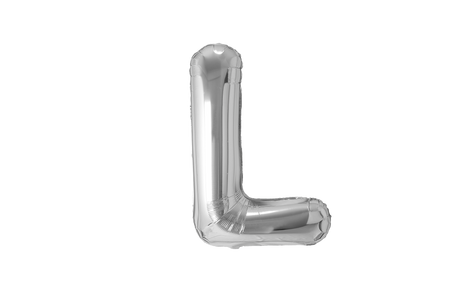 Mini Letter Balloons Silver