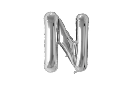 Mini Letter Balloons Silver