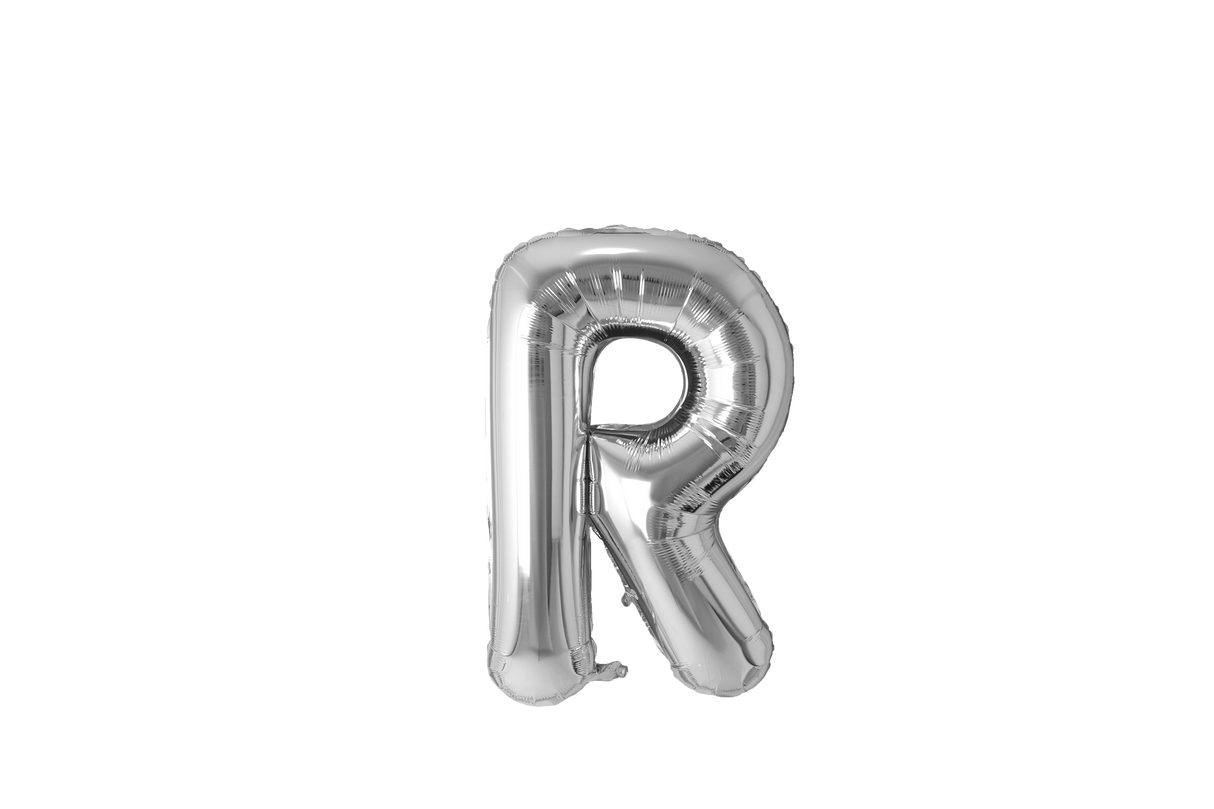 Mini Letter Balloons Silver