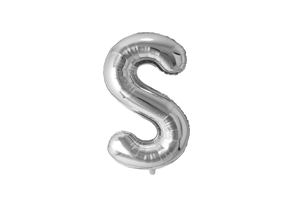 Mini Letter Balloons Silver