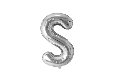 Mini Letter Balloons Silver