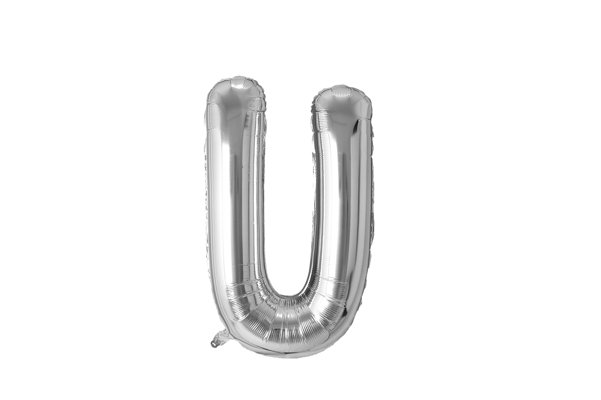 Mini Letter Balloons Silver