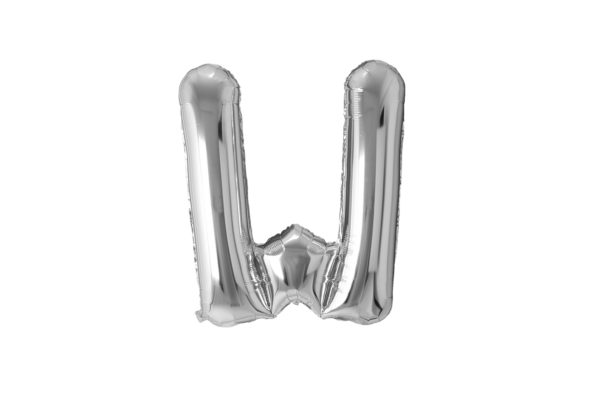 Mini Letter Balloons Silver