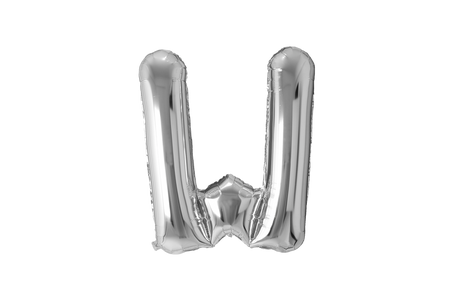 Mini Letter Balloons Silver