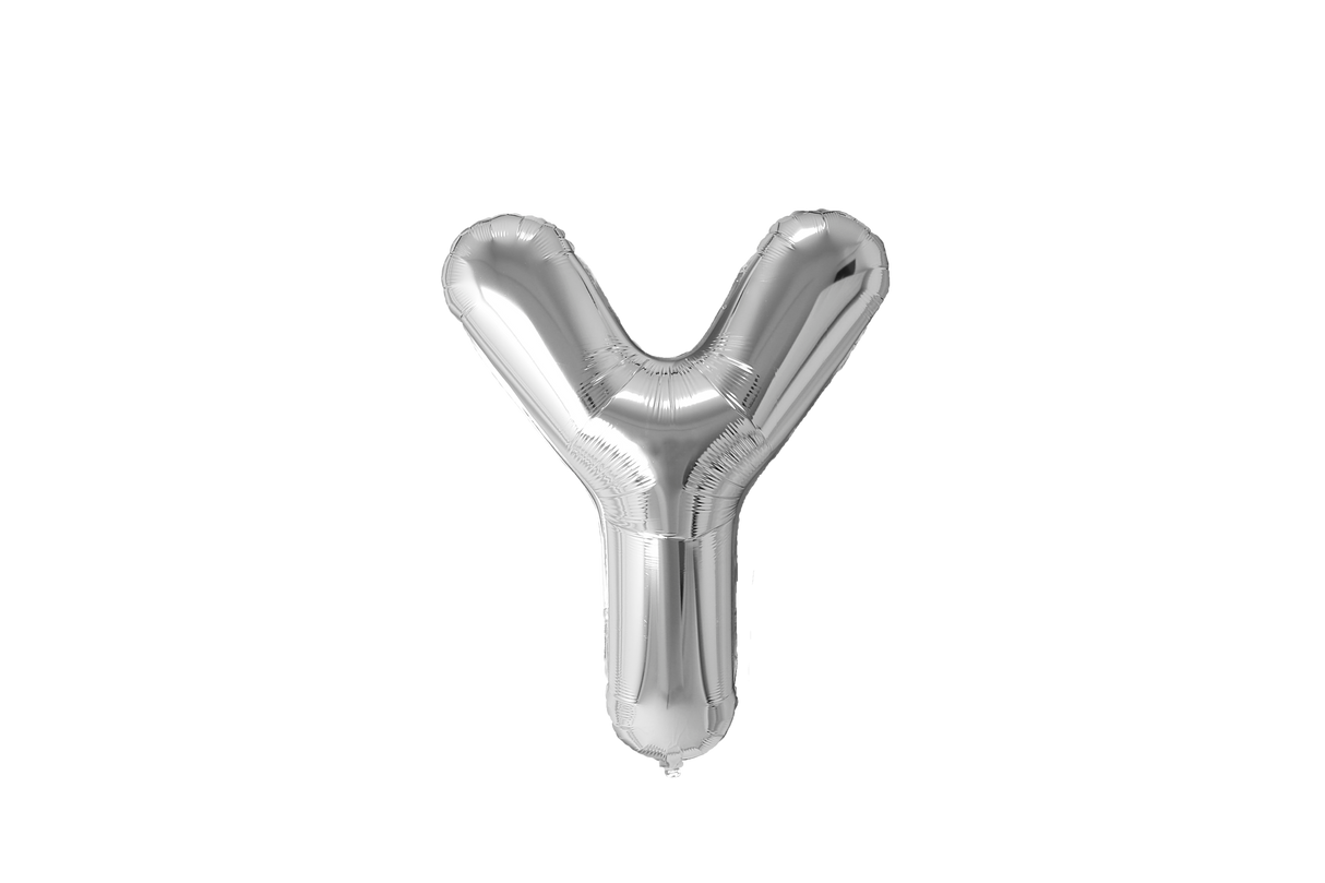 Mini Letter Balloons Silver