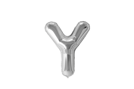 Mini Letter Balloons Silver