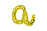 Mini Script Letter Balloon Gold