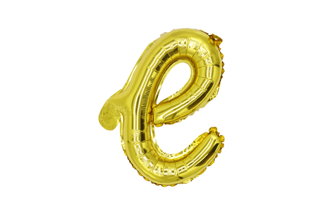 Mini Script Letter Balloon Gold