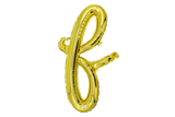 Mini Script Letter Balloon Gold