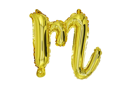 Mini Script Letter Balloon Gold