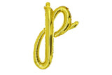 Mini Script Letter Balloon Gold