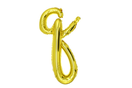 Mini Script Letter Balloon Gold