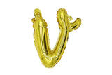 Mini Script Letter Balloon Gold