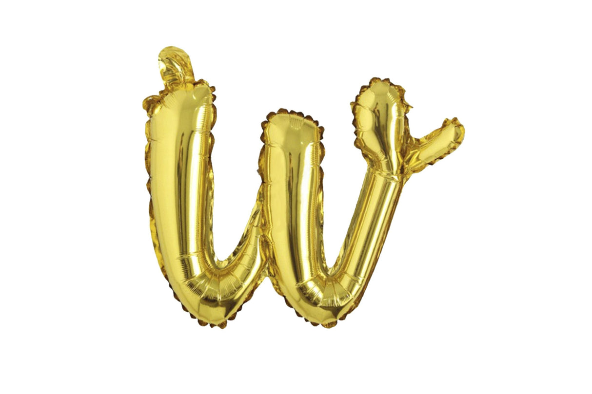 Mini Script Letter Balloon Gold