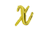 Mini Script Letter Balloon Gold