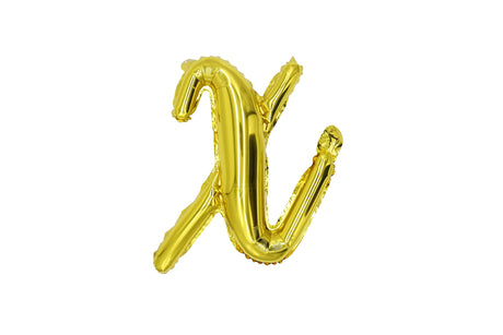 Mini Script Letter Balloon Gold