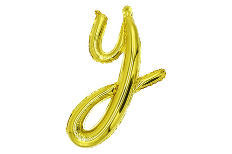 Mini Script Letter Balloon Gold