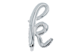 Mini Script Letter Balloons Silver