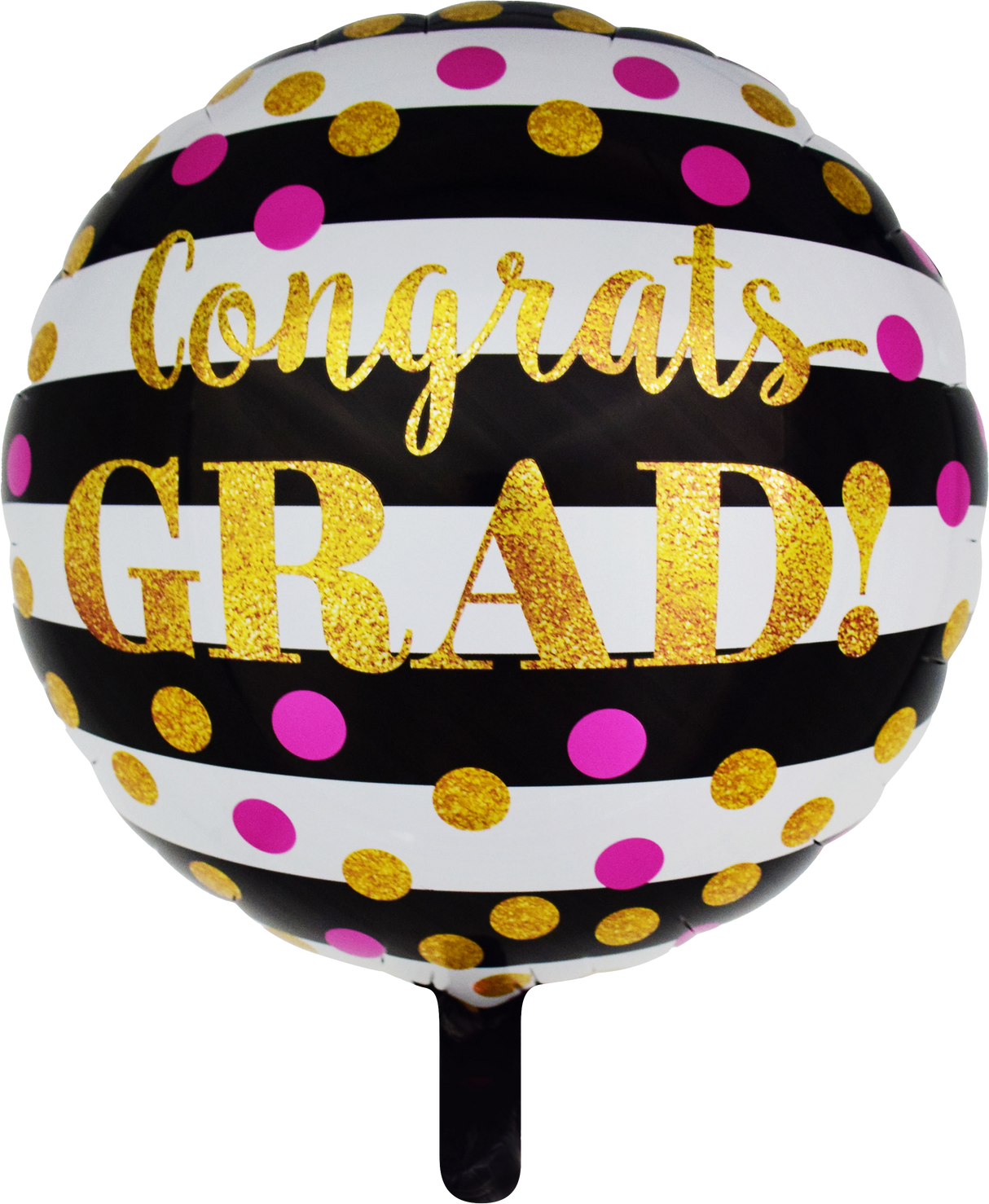 Graduation CONGRATS GRAD PINK POLKA DOTS"