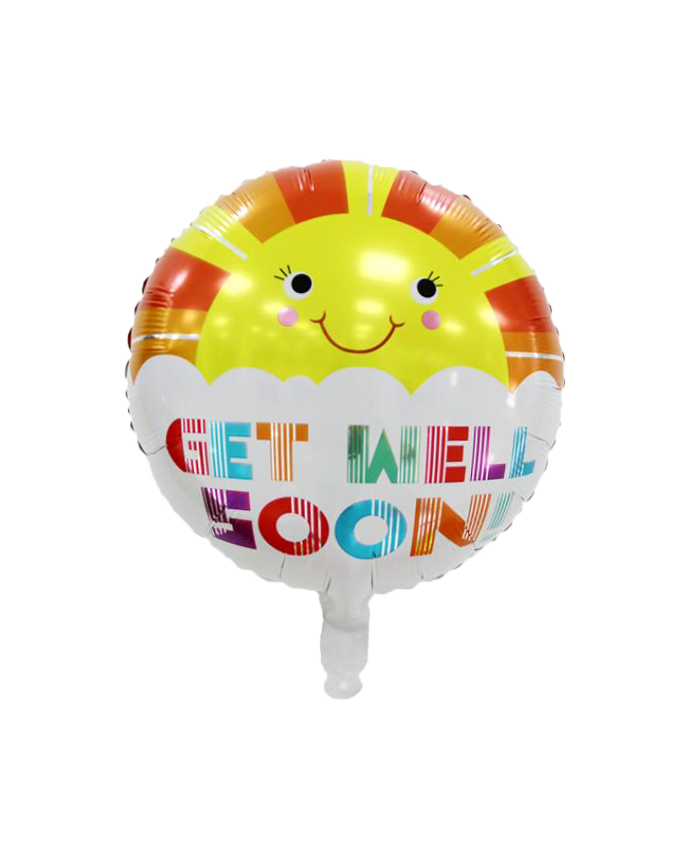 Get well soon SMILEY SUN BALLOON